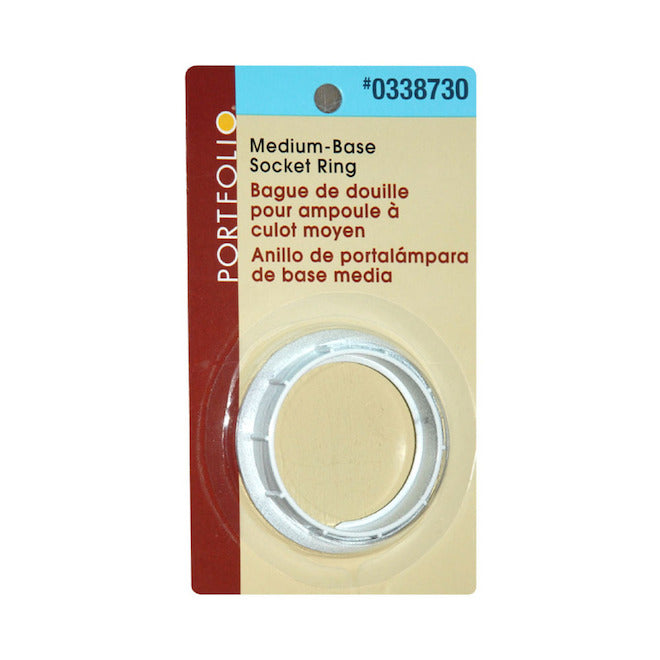 Portfolio Lamp Check Ring White Brass 1-Pack-