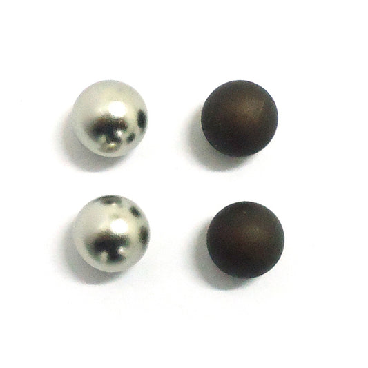 Portfolio 1.50 x 10 mm - Assorted Colours - Steel Finial Caps (4-Pack)-