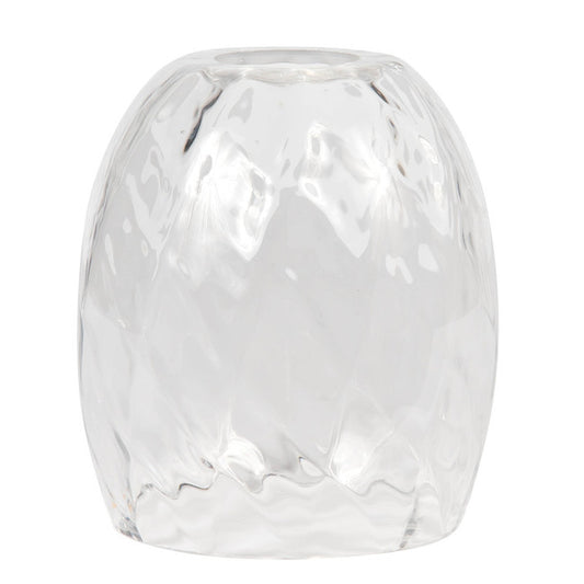 Litex 5.12-in H x 4.92-in W Clear glass Vanity light shade-