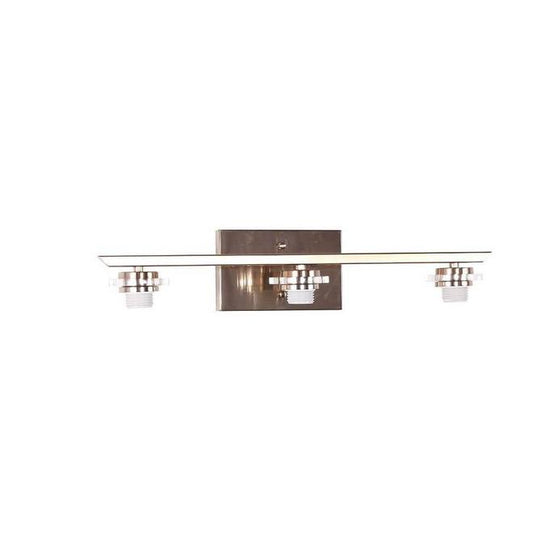 Style Selections 3-Light 4.75 Champagne Gold Rectangle Vanity light bar-