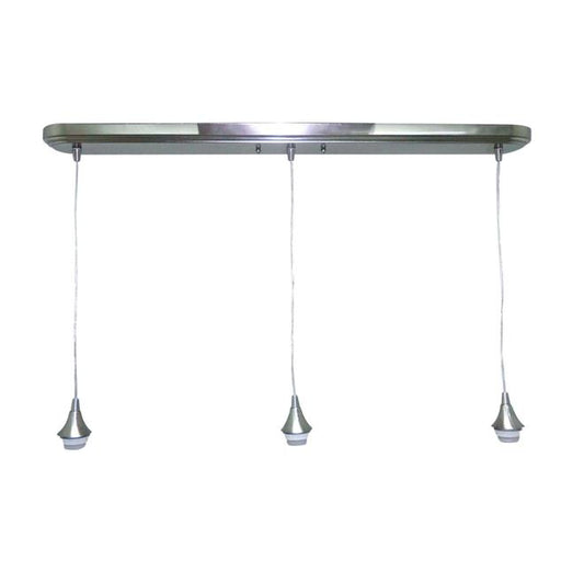 Style Selections 36-in Polished Nickel Hardwired Mini  Pendant-