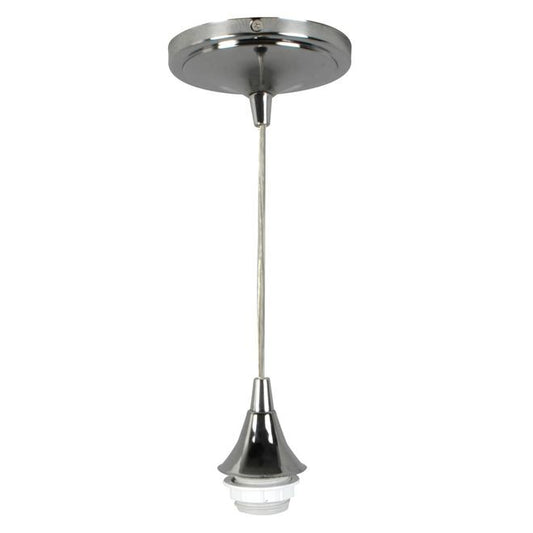 Style Selections 5.125-in Chrome Mini Pendant-