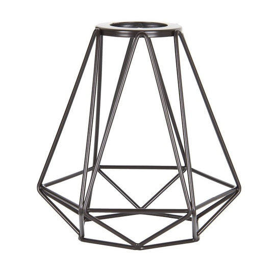Style Selections 6-in H 6-in W Bronze Wire Industrial Geometric Vanity Light Shade-