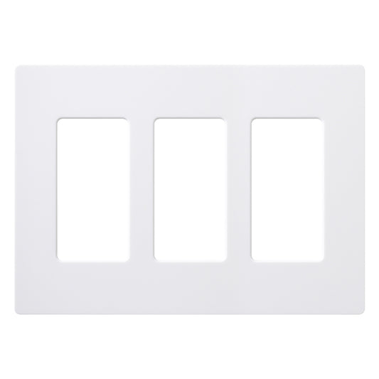 Lutron Claro Wallplate 3 openings White-Each