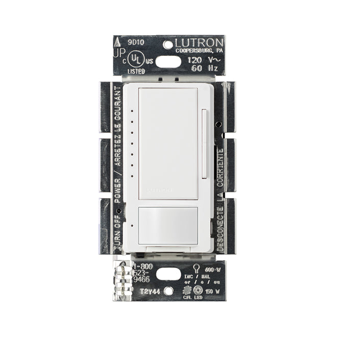 Lutron Maestro 150-W/600-W Motion Sensor and Dimmer - White-Each