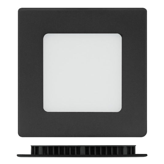 Trenz ThinLED Square Recessed Light - 40 W LED - Dimmable - 4-in - Black-