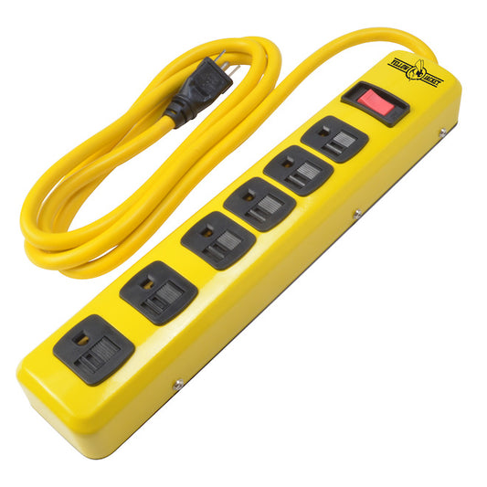 6-Outlet Power Bar with Surge Protection - 15'-Each