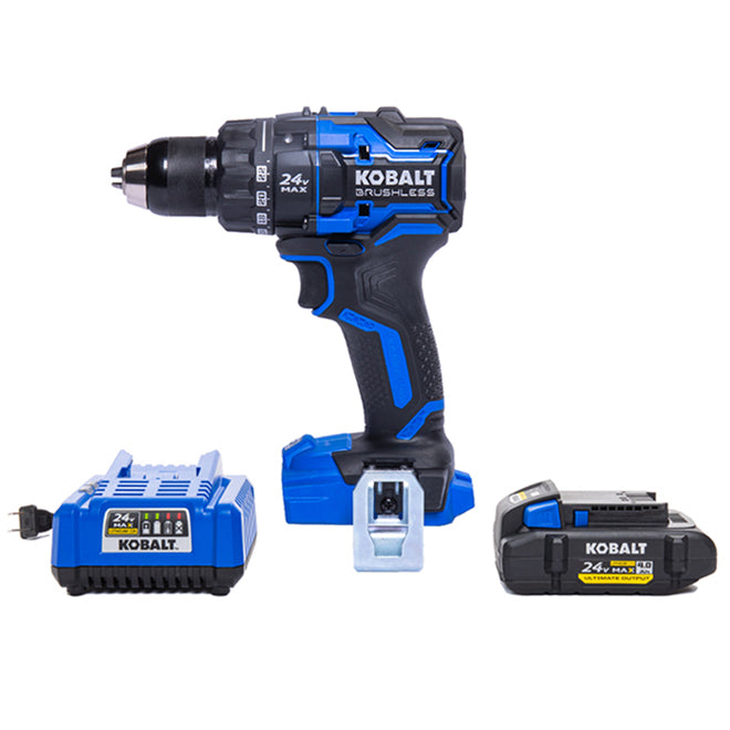 Kobalt XTR 24-V Max Cordless Drill - 1/2-in with Battery and Charger - Brushless Motor - Variable Speed - Each