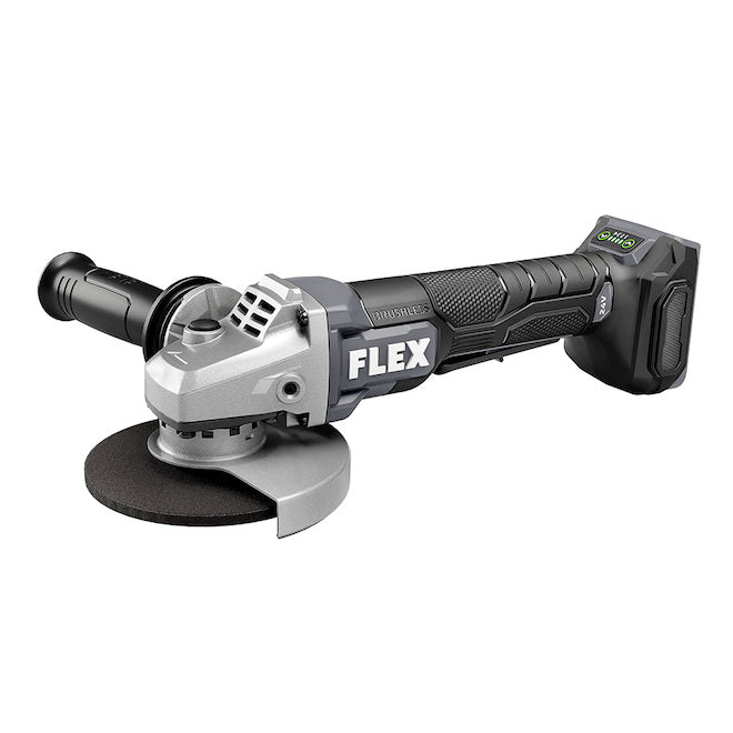 Flex 24 V Cordless Angle Grinder - Brushless Motor - Black and Grey - 5-in - Bare Tool (battery not included) - Each