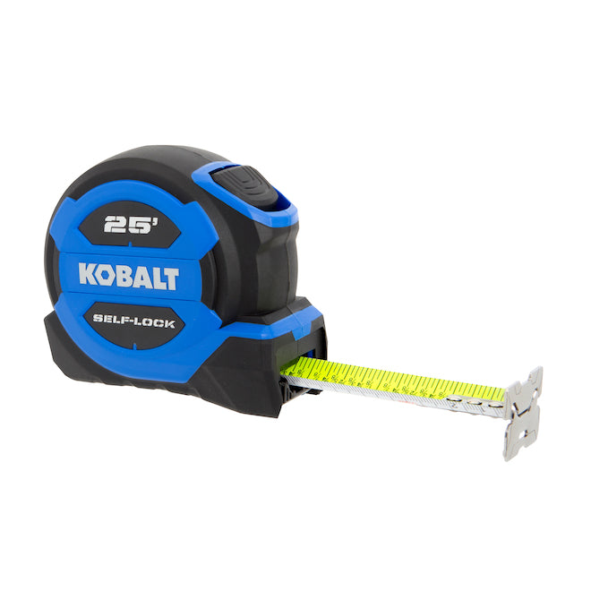 Kobalt 25-ft Blue Self-Locking Measuring Tape - Each