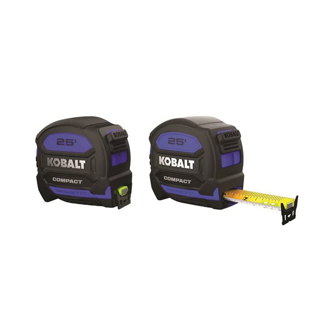 Kobalt 2-Pack 25-ft Magnetic Compact Tape Measure - Each