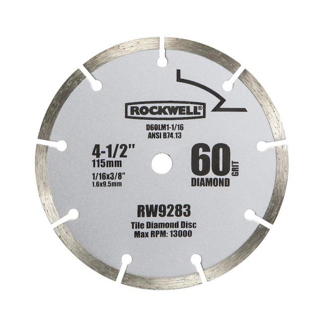 ROCKWELL 9-Tooth 4-1/2-in ContinuousTooth Diamond  Circular Saw Blade - Each