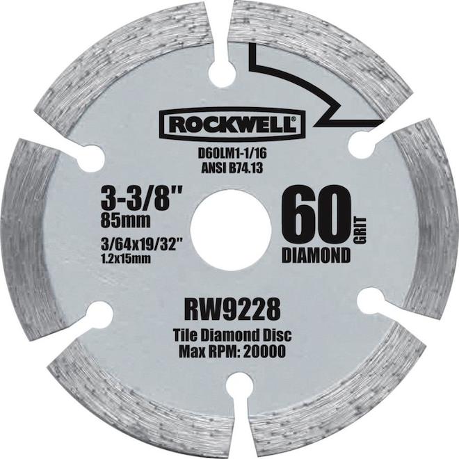 ROCKWELL 3-3/8-In Continuous Diamond Circular Saw Blade - Each