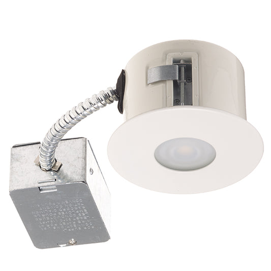 Bazz Flex4 Recessed Ceiling Light with Brushed Chrome Finish - Flex Arm - White - 7-Watt LED Equal to 60-Watt Halogen-