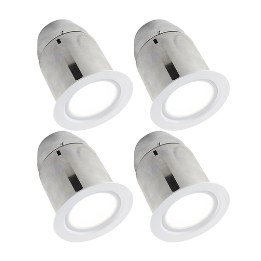 BAZZ 930 Series Recessed Light Kit - 65 watts - Dimmable - 4-Pack - White-
