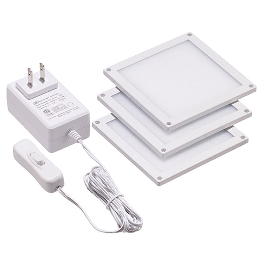 Bazz Under-Cabinet LED Panels - Surface-Mount - 4-in x 4-in-