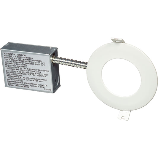 Bazz Smart Home Wi-Fi Color 4-in 11W White Recessed LED Light-