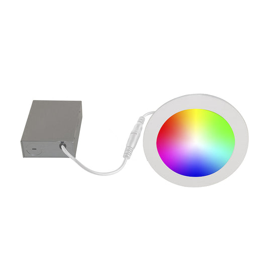 Bazz Smart 6-in RGB Wi-Fi Dimmable LED Recessed Light - Matte-