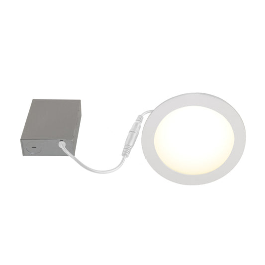 Bazz 6 1/4-in LED Dimmable Recessed Light - White - 11W-