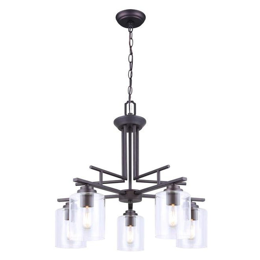 Canarm Montebello 5-Light Oil Rubbed Bronze Pendant Light-