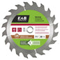 EAB Tool Carbide Saw Blade for Decking - 7 1/4" x 20 Teeth - Exchangeable - Each