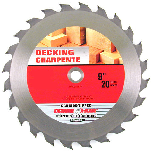 EAB Carbide Saw Blade - 9-in dia - 24 Teeth - Circular - Exchangeable - 7,500 RPM - Each