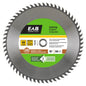 EAB 60 Teeth Saw Blade - Carbide Tipped - Circular - 10-in dia - For Shelving - Each