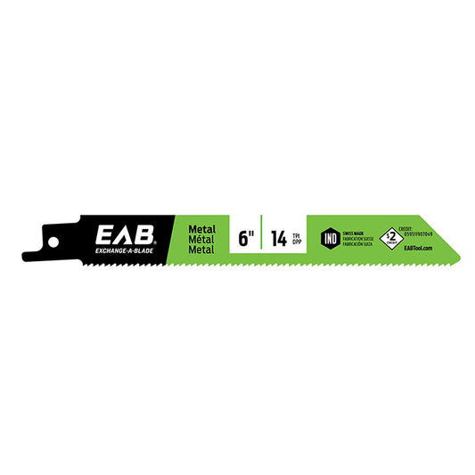 EAB Industrial Reciprocating Saw Blade - 6-in L - 24 TPI - Hardened Steel - Each