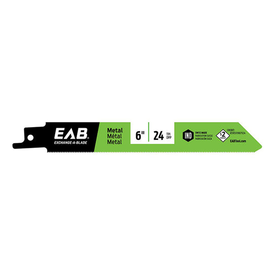 EAB Bi-Metal Industrial Reciprocating Blade - Recycle Program - 6-in x 24 TPI - Each