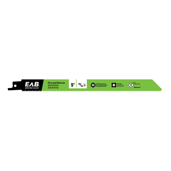 EAB Reciprocating Blade - Recycled Blade - demolition - 9-in 10/14 TPI - Each