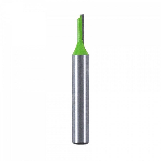 EAB Recyclable and Exchangeable Professional Straight Router Bit - 1/8-in Dia - 1/4-in Round Shank - C3 Carbide Tip - Each