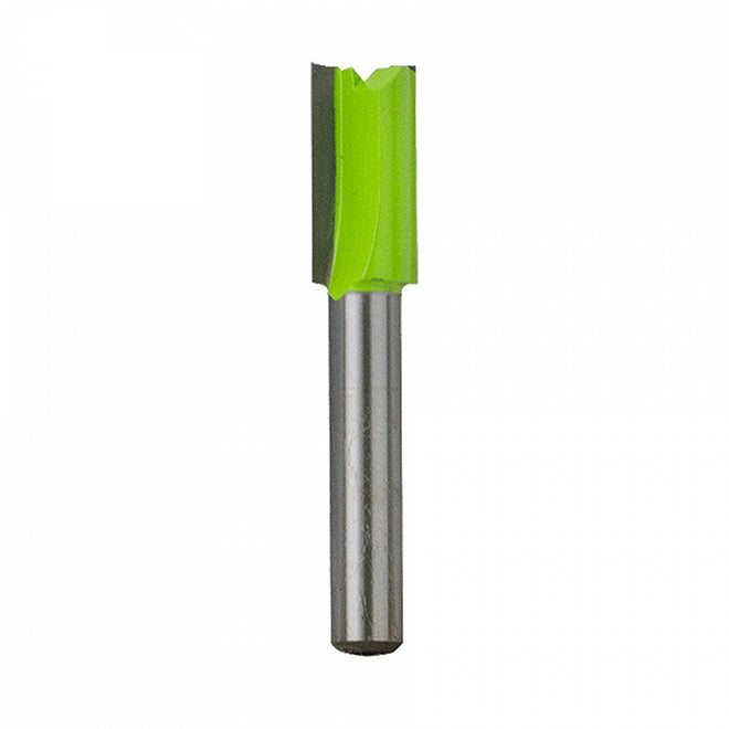 EAB Recyclable and Exchangeable Professional Straight Router Bit - 3/8-in Dia - 1/4-in Round Shank - C3 Carbide Tip - Each