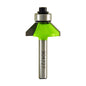 EAB 45° Angle Trim Chamfer Carbide Router Bit - 1-in Dia - 1/4-in Shank - 3/8-in Cutting Length - 2 Flutes - Each