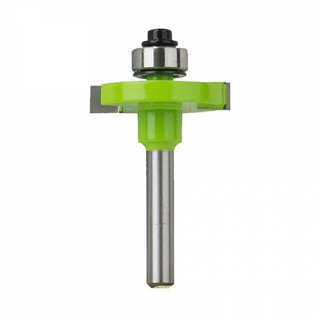 EAB Tool Rabbeting Professional Router Bit - 1/4" x 1/4" Shank - Exchangeable - Each