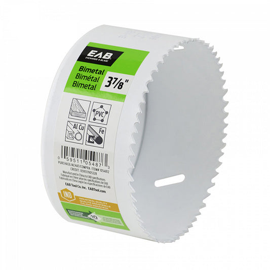 EAB Hole Saw - 3 7/8-in Dia - M3 Bi-metal - 1 5/8-in Cutting Depth - White - Each