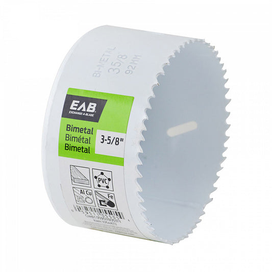 EAB Hole Saw - 3 5/8-in Dia - M3 Bi-metal - 1 5/8-in Cutting Depth - White - Each