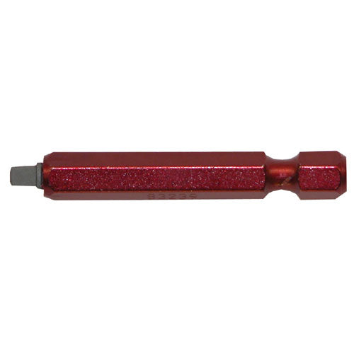 EAB Red Industrial Square Screwdriver Bit - Recyclable Alloy Steel - 1/4-in Hex Shank - #2 2-in - Each