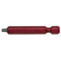 EAB Red Industrial Square Screwdriver Bit - Recyclable Alloy Steel - 1/4-in Hex Shank - #2 2-in - Each