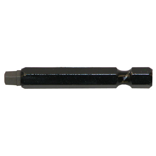 EAB Black Industrial Square Screwdriver Bit - Recyclable Alloy Steel - 1 /4-in Hex Shank - #3 2 3/4-in - Each