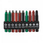 EAB Assorted Industrial Screwdriver Bits Clips - Assorted Colours - Alloy Steel - 2-in L - Each