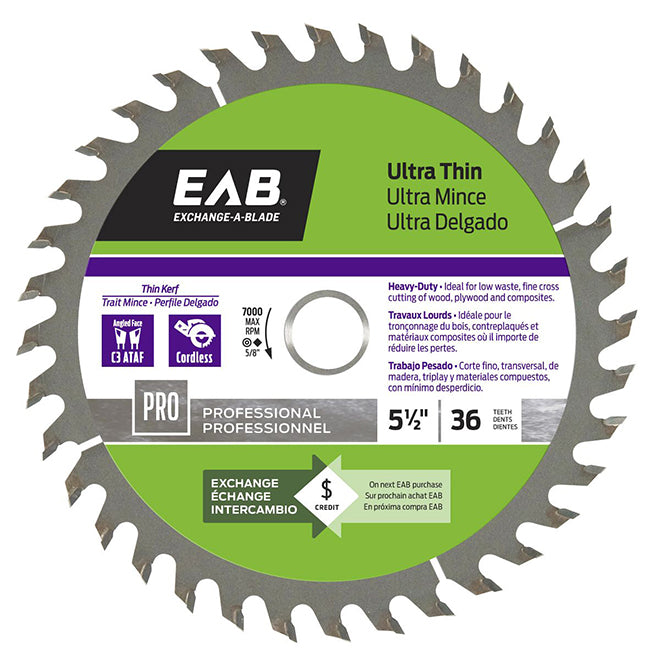 EAB Chain Saw Blade - Circular Shape - Carbide - Finishing Cutting Utilization - 36 Teeth - Each