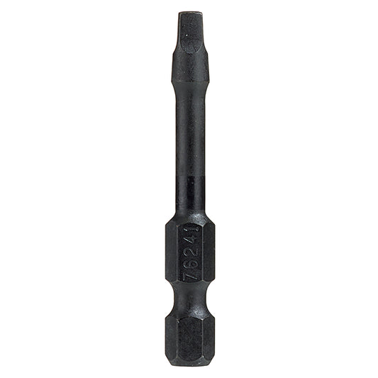 EAB Industrial Torsion Impact Square Screwdriver Bit - Recyclable S2 Spring Steel - 1/4-in Hex Shank - #3 2-in - Each