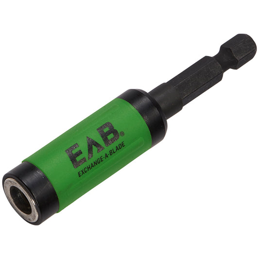 EAB Magnetic Screwdriver Bit Holder - Alloy Steel - Black and Green - 1/4-in Shank - Each