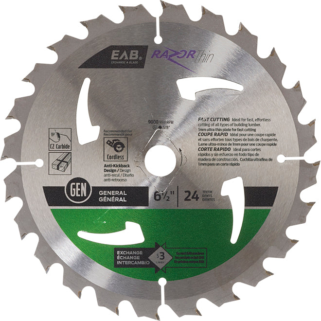 EAB Cross Cutting Blade - Circular Shape - Carbide - Lumber Utilization -