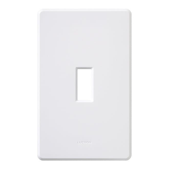 Lutron Fassada 1-Gang White Single Toggle Wall Plate-