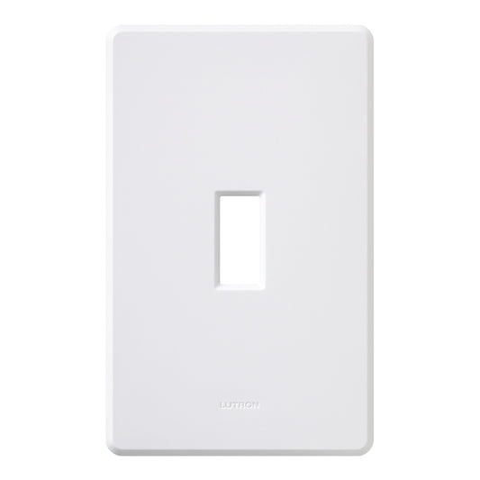 Lutron Fassada 1-Gang White Single Toggle Wall Plate-