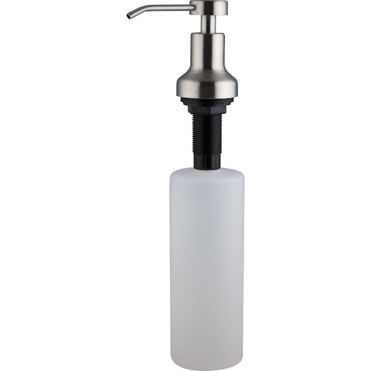 Master Plumber Soap Dispenser with Brushed Nickel Finish - 482-g Capacity - Each