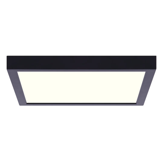 Canarm 1-Pack 11-in Matte Black Modern/Contemporary LED Flushmount-