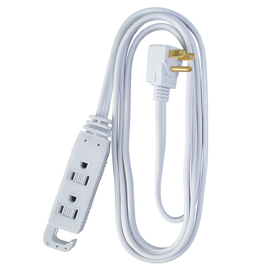 Extension Cord - Interior - 125 V - 6.5-ft - White-Each