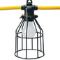 Woods 100-ft 15A 120 Volts Commercial String Light with 10 Polarized Steel Cages-Each